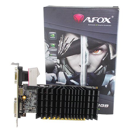 Placa De Vídeo Geforce Ddr3 1Gb/064 Bits G210 Afox, Af210-1024D3L5-V2
