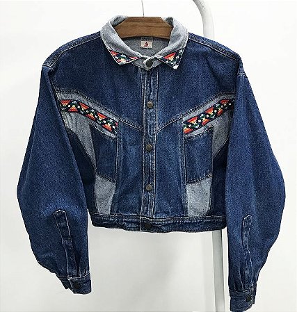 jaqueta jeans vintage brecho