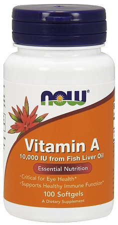 Vitamina A 10,000 UI - 100 Cápsulas gel