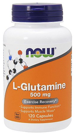L-Glutamina 500mg (60 cápsulas vegetais) - Original Importado EUA