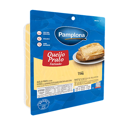 Queijo Prato Fatiado Pamplona 150g