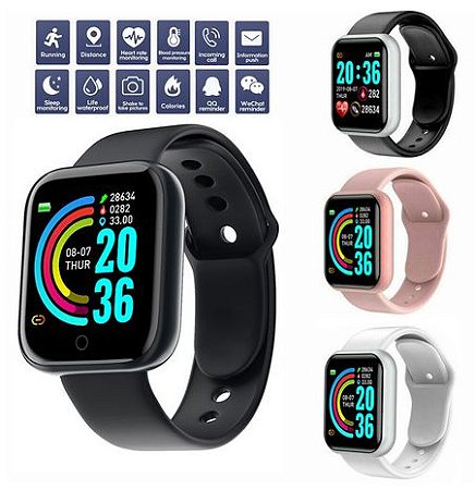 Pulseira Silicone: Y68 D20 PLUS X6 Plus YX11 Y68s D20s