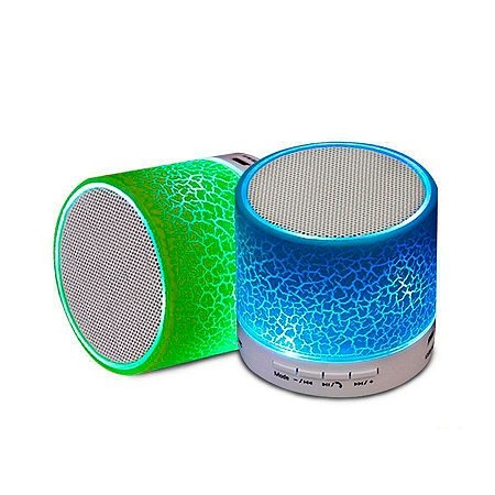 Caixa De Som Bluetooth Luminária De Led Fm Aux Neon 5w Rms