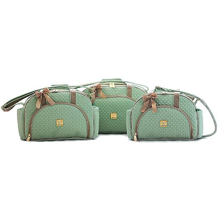 Kit Bolsas Bebe Maternidade Miellu - Linha Pópeti - G, M, P e Trocador