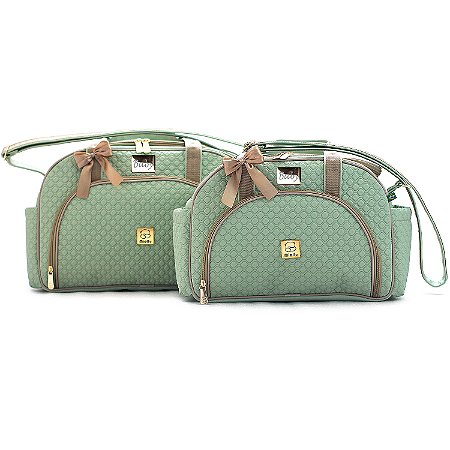 Kit Bolsas Bebe Maternidade Miellu PERSONALIZADO - Linha Pópeti - G , M e Trocador