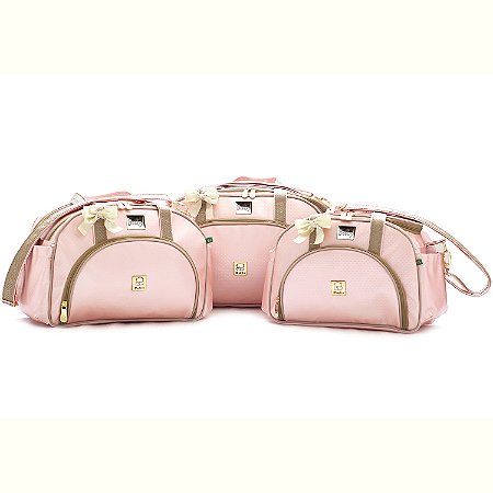Kit Bolsas Maternidade Bebe Personalizada - Linha Pratica - P, M, G e Trocador