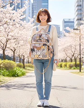 Kit Mochila Infantil - Gato