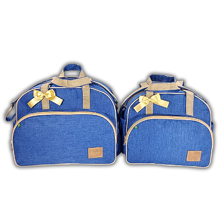 Kit Maternidade Bolsa Bebe Clean com Trocador - Azul
