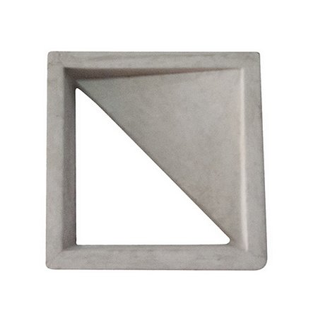 Elemento Vazado Cobogó Triângulo 30,5 x 30,5 x 8cm - Concreto Natural / m2