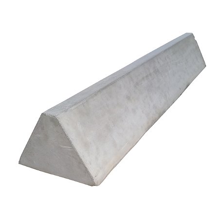 Bate Rodas de Concreto - Limitador de Estacionamento 50 X 18 X 13 CM (Cinza)