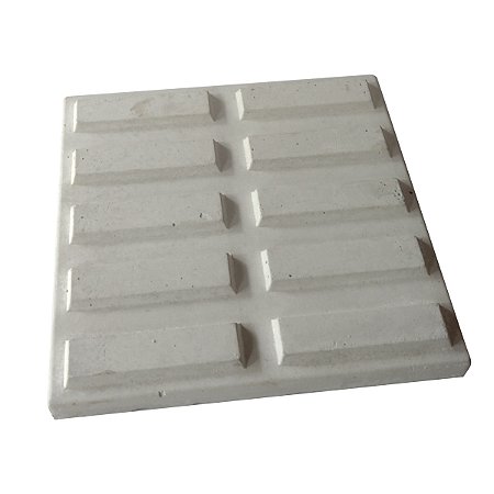 Piso de Concreto Rampa 10 Retângulos Cinza 20 X 20 X 2 cm / m2