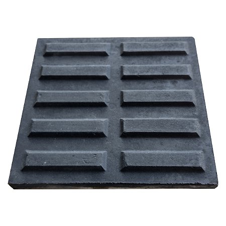 Piso de Concreto Rampa 10 Retângulos 20 X 20 X 2 - Preto / m2