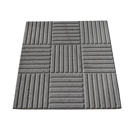 Piso para Calçada Estriado 9 Quadrados 20 X 20 X 1,8 Cm / m2