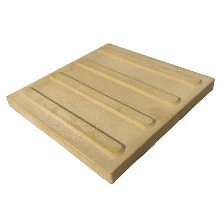 Piso Tátil Direcional Amarelo Concreto 30 X 30 X 2,5 cm / m2