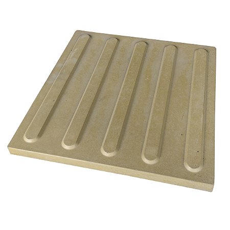 Piso Tátil Direcional Amarelo Concreto 40 X 40 X 3 cm / m2