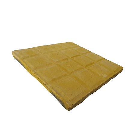 Piso para Calçada 16 Dados - Amarelo - 20 X 20 Cm / m2