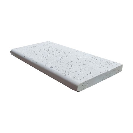 Borda de Piscina Reta com Boleado 90º - 40 X 20 X 2,5 cm – Textura Italiana