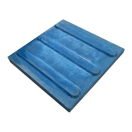 Piso Tátil Direcional Azul Concreto 20 X 20 X 1,8 cm / m2