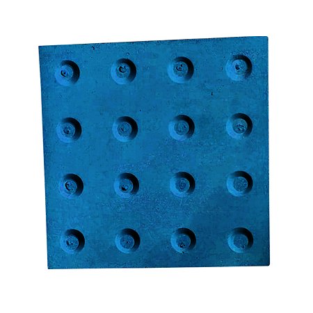 Piso Tátil Alerta Azul Concreto 20 X 20 X 1,8 cm / m2