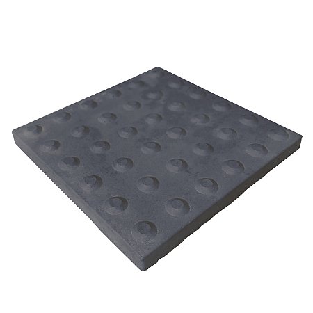 Piso Tátil Alerta Preto Concreto 30 X 30 X 2,5 cm / m2