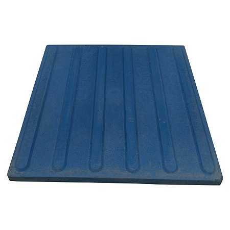 Piso Tátil Direcional Azul Concreto 45 X 45 X 3 cm / m2