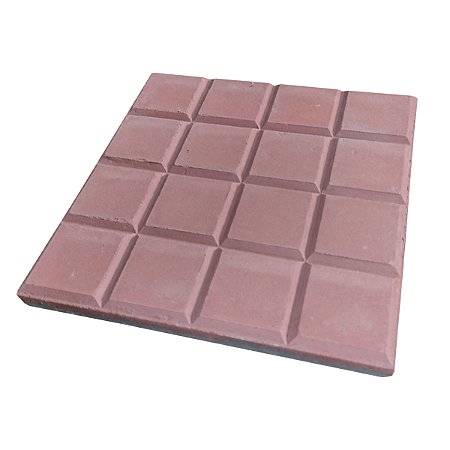 Piso para Calçada 16 Dados - Vermelho - 20 X 20 Cm / m2