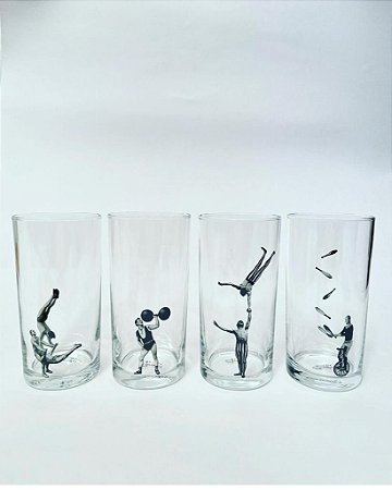 Conjunto 4 copos 300ml Circo