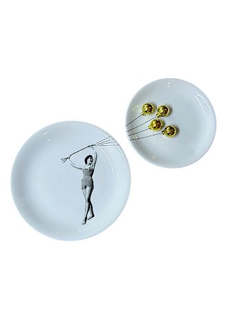 Conjunto de 2 pratos 19 e 15cm - Vento Leva