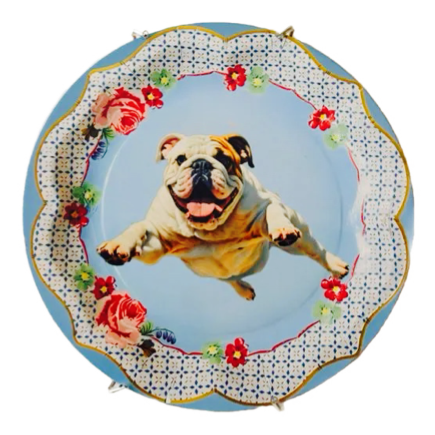 Azulejo redondo 19cm - Buldog