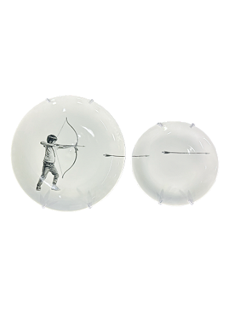 Conjunto de Pratos  Menino Cupido