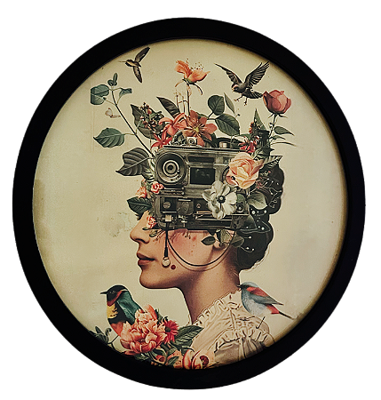 Gravura  Redonda - Mulher Máquina