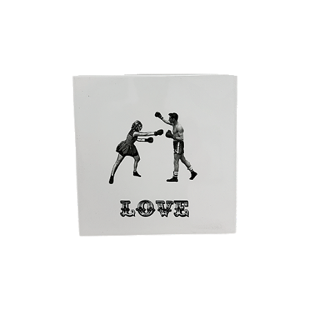 Azulejo 20x20cm - Casal Boxe Love