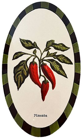 Azulejo Oval - Pimenta