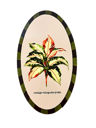 Azulejo Oval - Comigo Ninguém pode