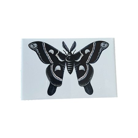 Azulejo 10x15cm - Borboleta P&B