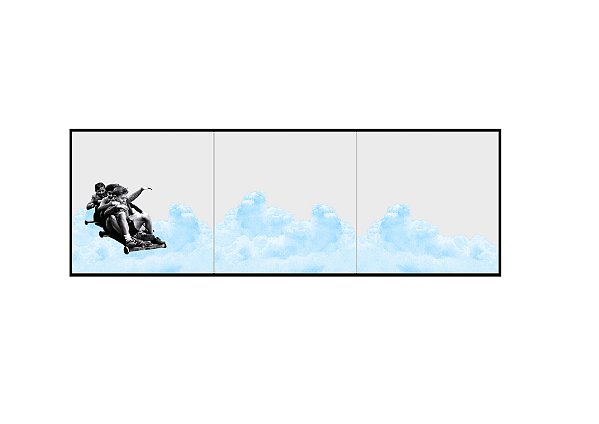 Painel de Azulejos - Carrinho de rolemã