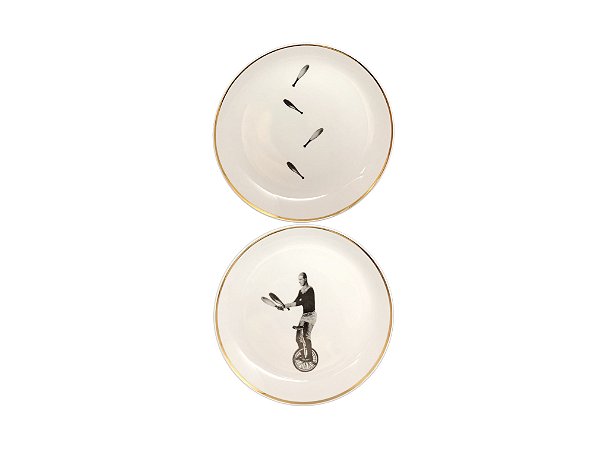 Cj. de 2 pratos 19cm Malabarista