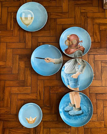 Conjunto de pratos Escafandro