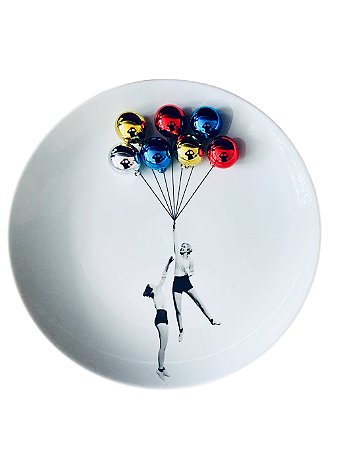 Prato Dupla Baloes Coloridos