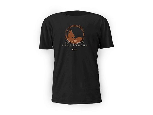 Camiseta preta Raça Gaúcha