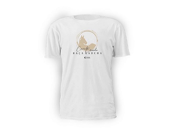 Camiseta branca Raça Gaúcha
