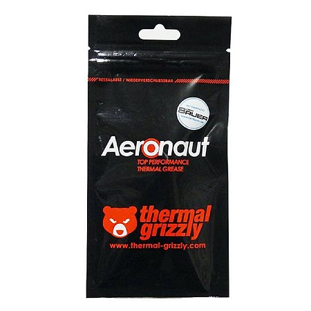 Pasta Térmica Aeronaut 1g Thermal Grizzly 8,5 Wmk com Espatula Overclock