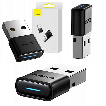 Adaptador USB Bluetooth 5.0 Mini Receptor Transmissor Para Pc Notebook Preto