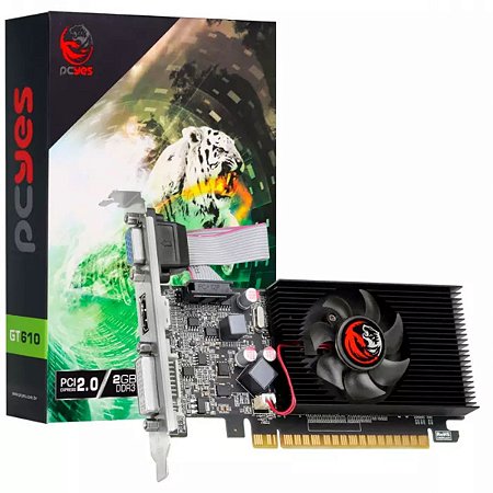 GPU NVIDIA GEFORCE GT 610 2GB DDR3 64 BIT LOW PROFILE - PVG6102GBR364LP