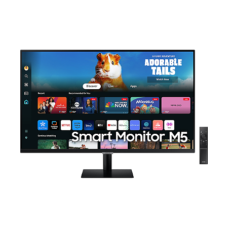 Monitor Smart Samsung 27 M5 FHD VA HDR10 Preto