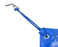 KIT Esticador Capa de Piscina - 10 unidades - elásticos, ganchos e buchas