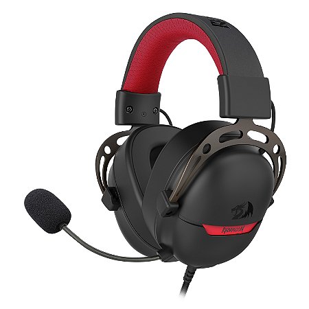 Headset Gamer Redragon Aurora H376BR, 7.1 Surround, USB, Preto