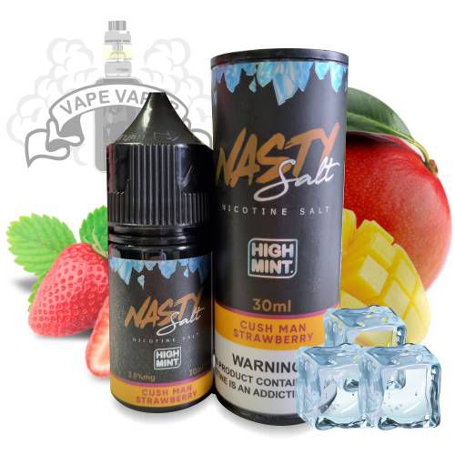 E-Liquido Cush Man Strawberry HIGH MINT (Nic Salt) - Nasty Juice