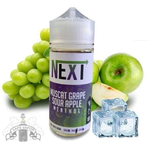 E-Liquido Muscat Grape Sour Apple Menthol (Freebase) 100ml - NEXT