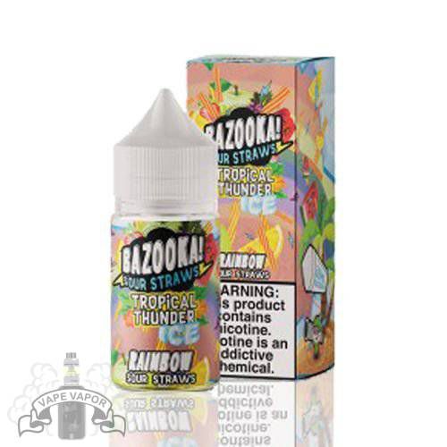 E-Liquido Rainbow Ice (Nic Salt) - Bazooka / Sour Straws / Tropical Thunder
